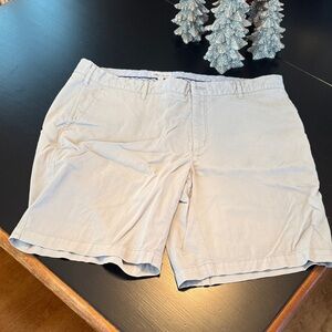 Peter Millar Beige Flat Front Shorts